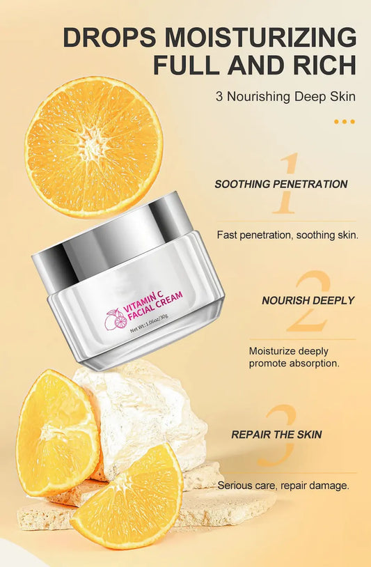 Vitamin C Brightening Face Cream - Radiance & Anti-Aging Moisturizer