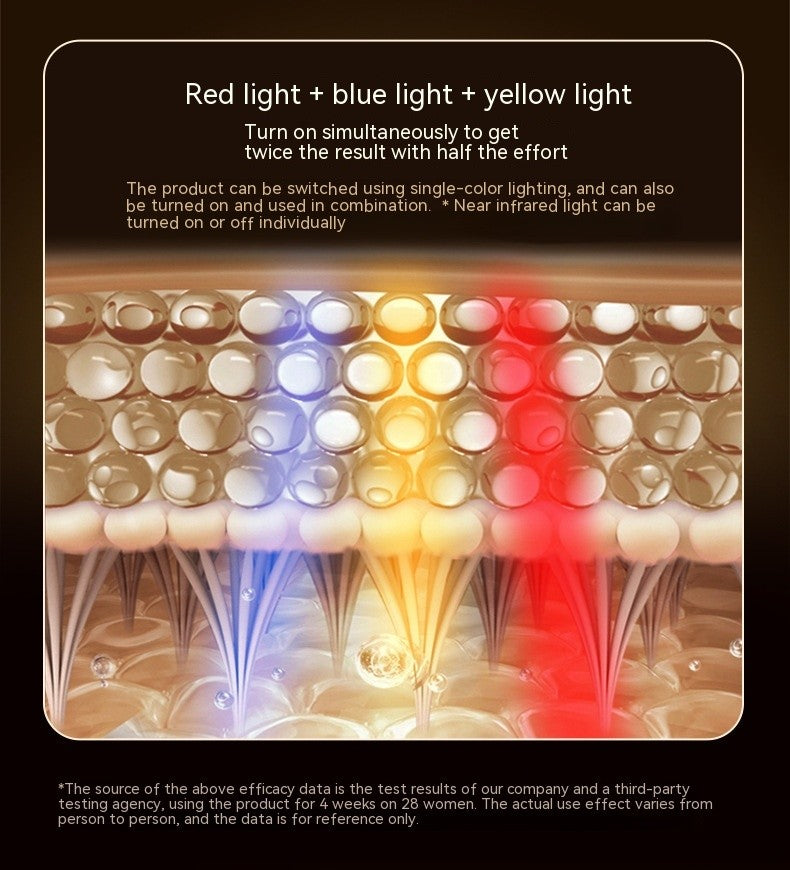 Mascarilla de belleza con luz LED: luz profesional de 7 colores para el antienvejecimiento y el rejuvenecimiento de la piel.