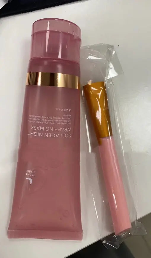 Collagen Peel-Off Night Mask - Firming & Anti-Wrinkle Treatment velvet vial