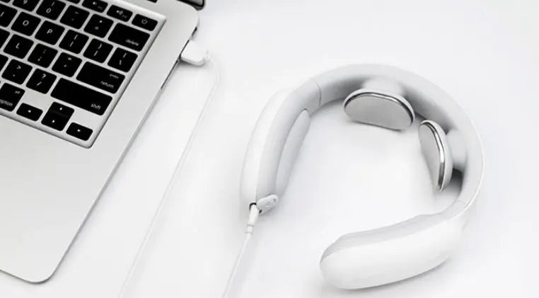 Intelligent Heat & Pulse Neck Massager - Therapeutic Relief & Relaxation velvet vial