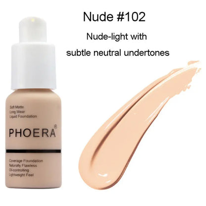 Smoothing Matte Foundation - Oil Control & Concealer velvet vial