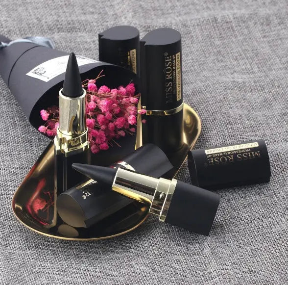 Waterproof Liquid Eyeliner - Precision Matte Black Pen - sold by Velvet vial, brand by Miss Rose