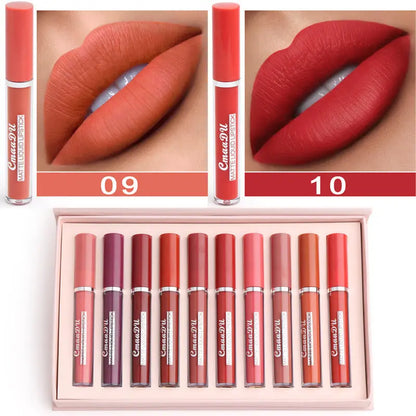 Long-Wear Waterproof Matte Lipstick - Non-Transfer Formula velvet vial