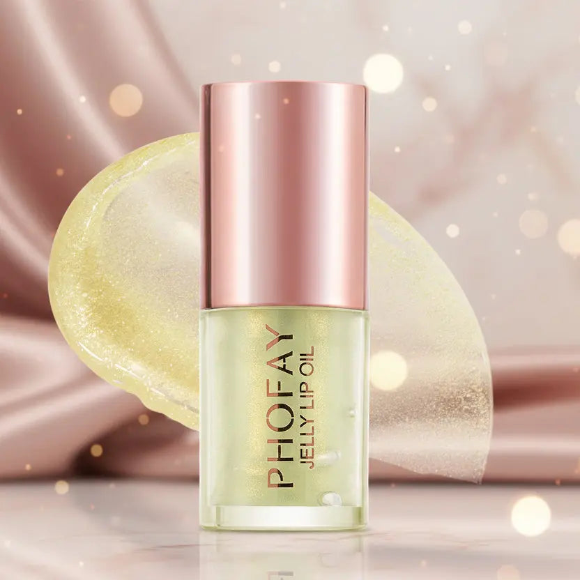 PHOFAY Jelly Lip Oil - Hydrating High-Shine Lip Treatment velvet vial