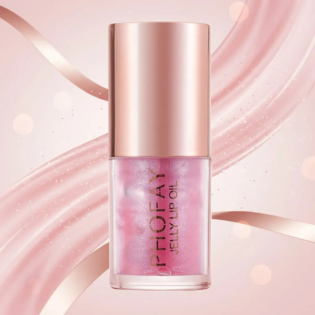 PHOFAY Jelly Lip Oil - Hydrating High-Shine Lip Treatment velvet vial