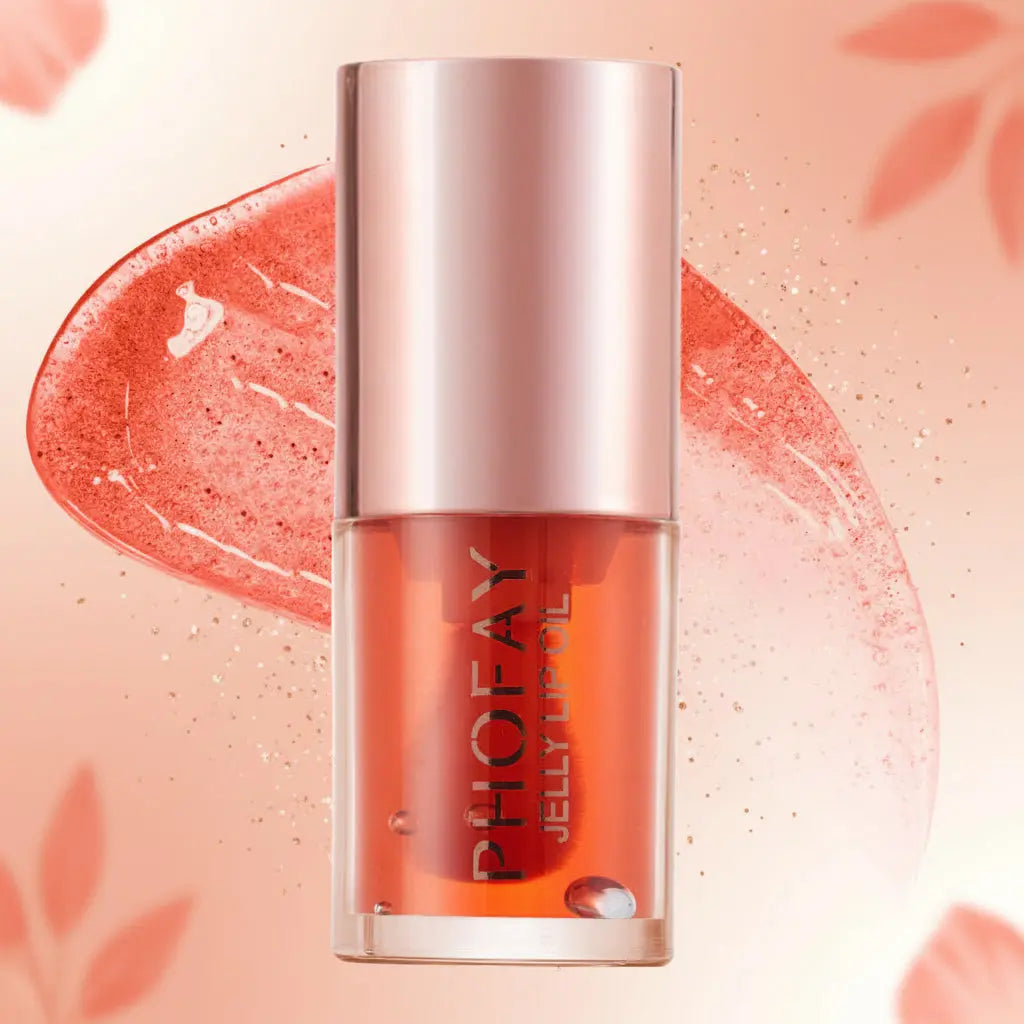 PHOFAY Jelly Lip Oil - Hydrating High-Shine Lip Treatment velvet vial