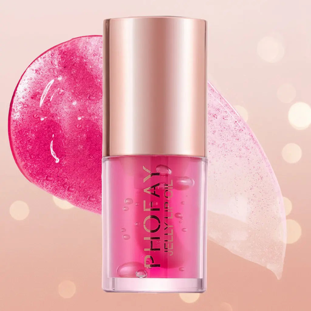 PHOFAY Jelly Lip Oil - Hydrating High-Shine Lip Treatment velvet vial