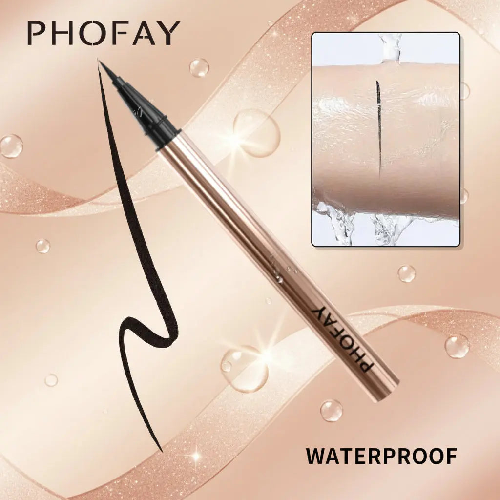 PHOFAY Precision Eyeliner - Long-Wear Waterproof Formula velvet vial