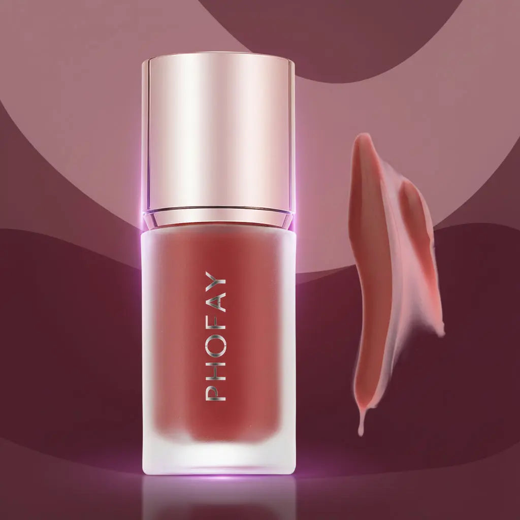 PHOFAY Mousse Liquid Blush - Long-Lasting Matte Formula velvet vial