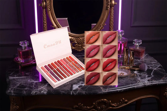 Long-Wear Waterproof Matte Lipstick - Non-Transfer Formula velvet vial