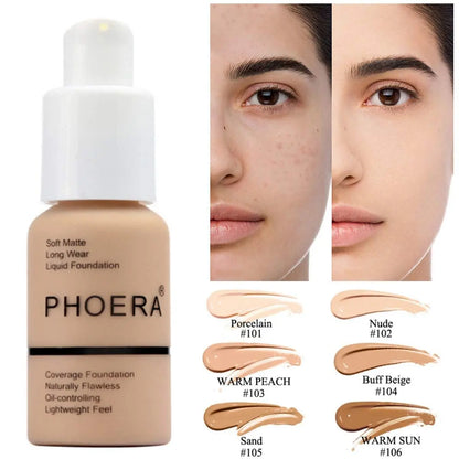 Smoothing Matte Foundation - Oil Control & Concealer velvet vial