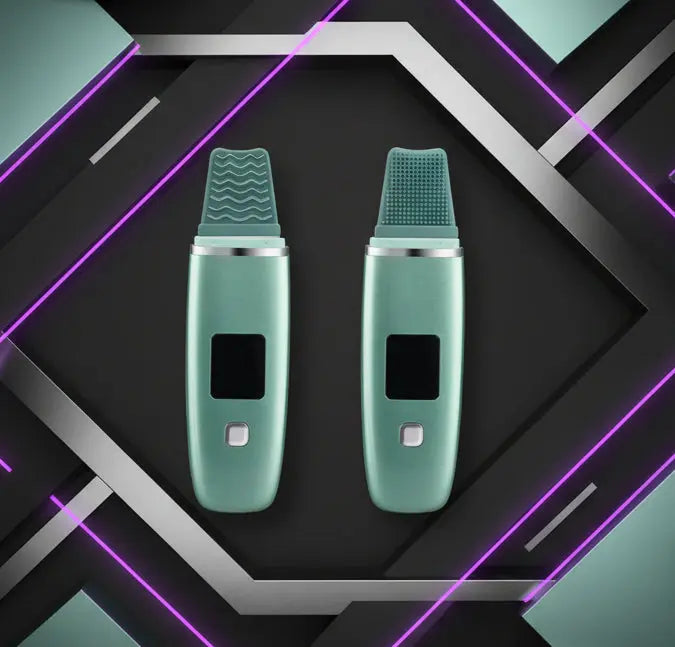 Ultrasonic Skin Scrubber - Deep Pore Cleansing & Exfoliation Tool velvet vial