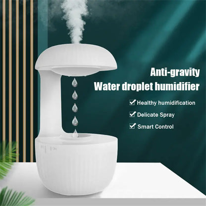 NEW Anti-Gravity Levitating Humidifier - Whisper-Quiet Water Drop Technology velvet vial
