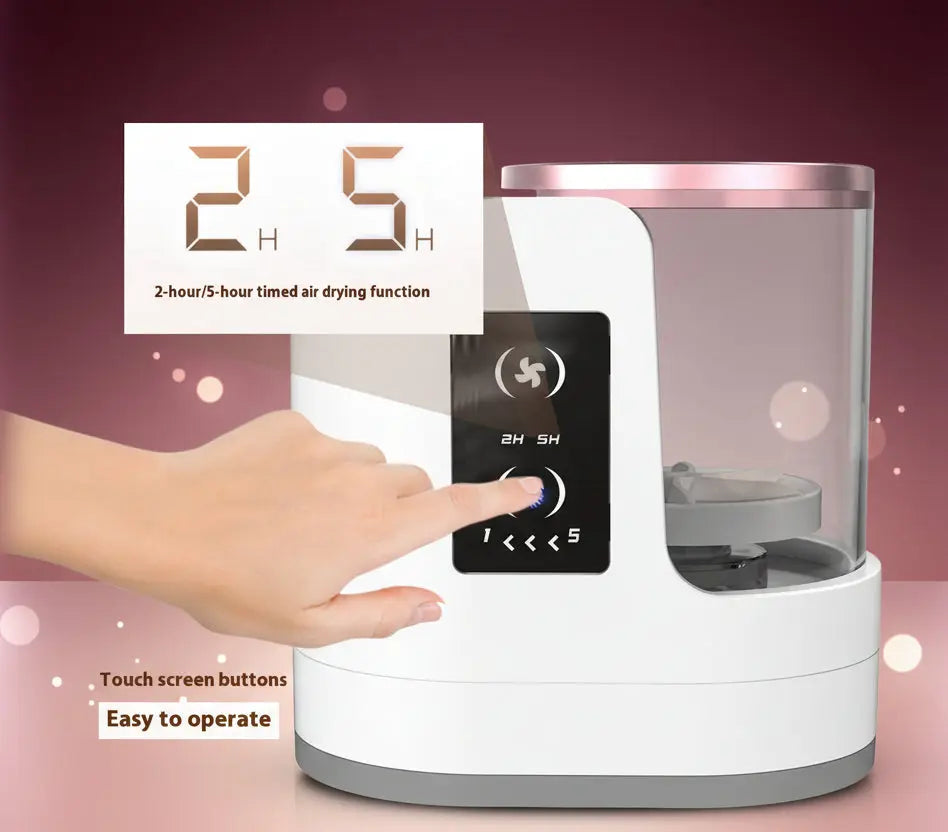 Premium Electric Makeup Brush Cleaner & Dryer Stand + special gift 🎁 velvet vial