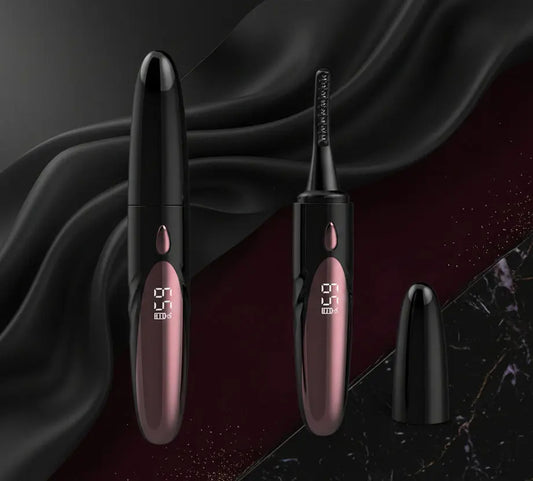 Heated Electric Eyelash Curler - USB Rechargeable velvet vial