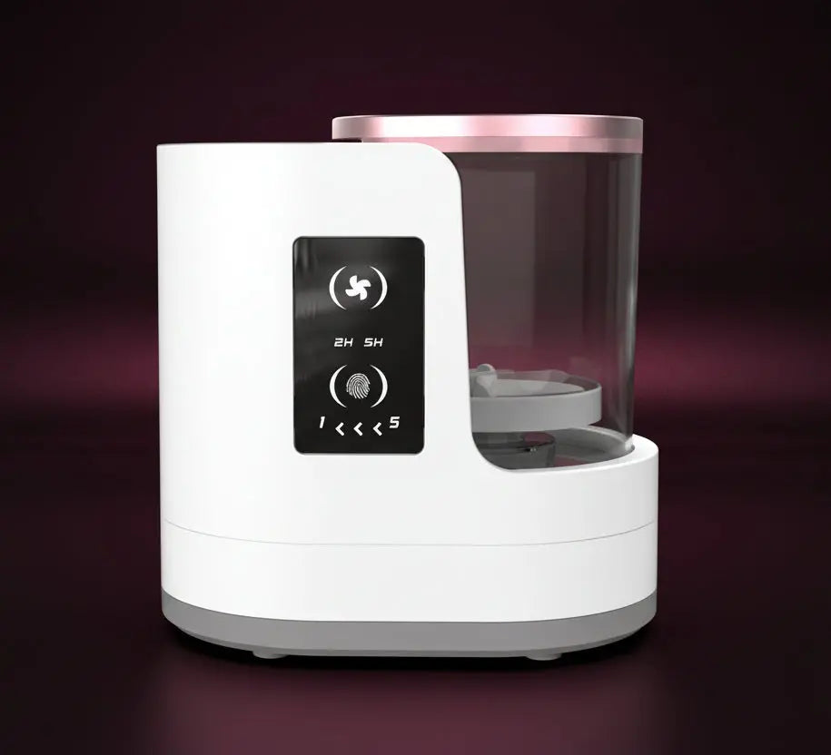 Premium Electric Makeup Brush Cleaner & Dryer Stand + special gift 🎁 velvet vial