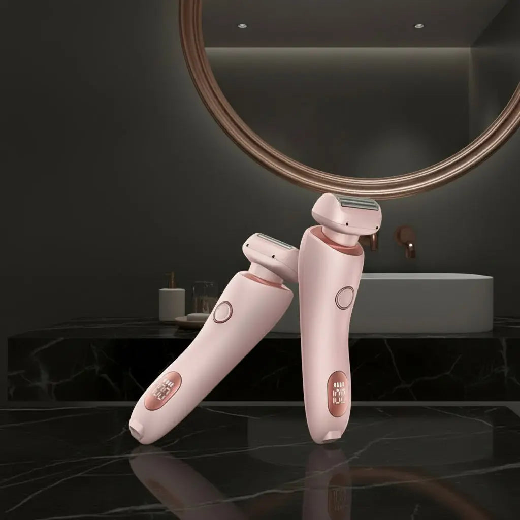 2-in-1 Electric Hair Removal Shaver - Painless USB Rechargeable Trimmer velvet vial