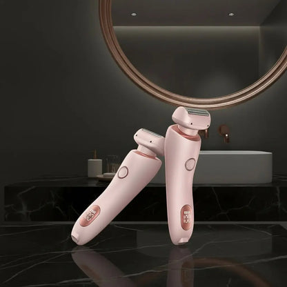 2-in-1 Electric Hair Removal Shaver - Painless USB Rechargeable Trimmer velvet vial