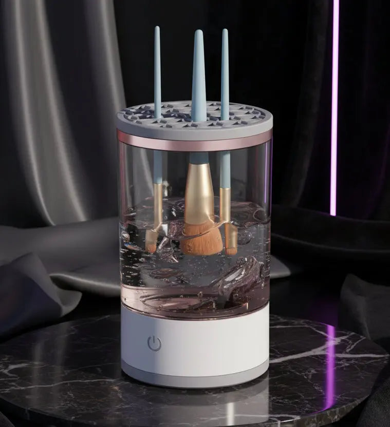Electric Makeup Brush Cleaner - USB Rechargeable + special gift 🎁 velvet vial