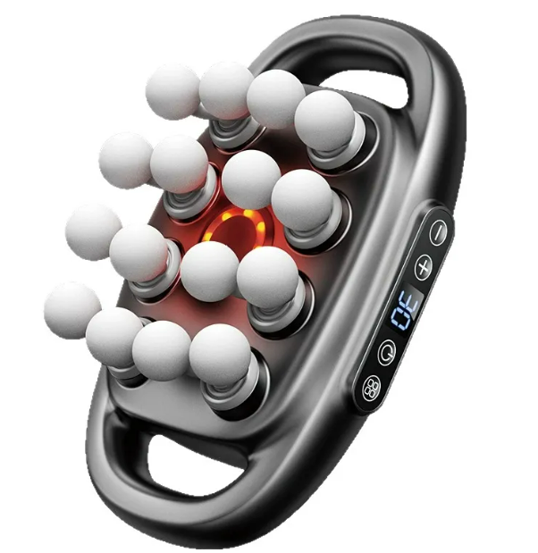 16-Head Massage Gun - Professional Deep Tissue Massager with LED Display