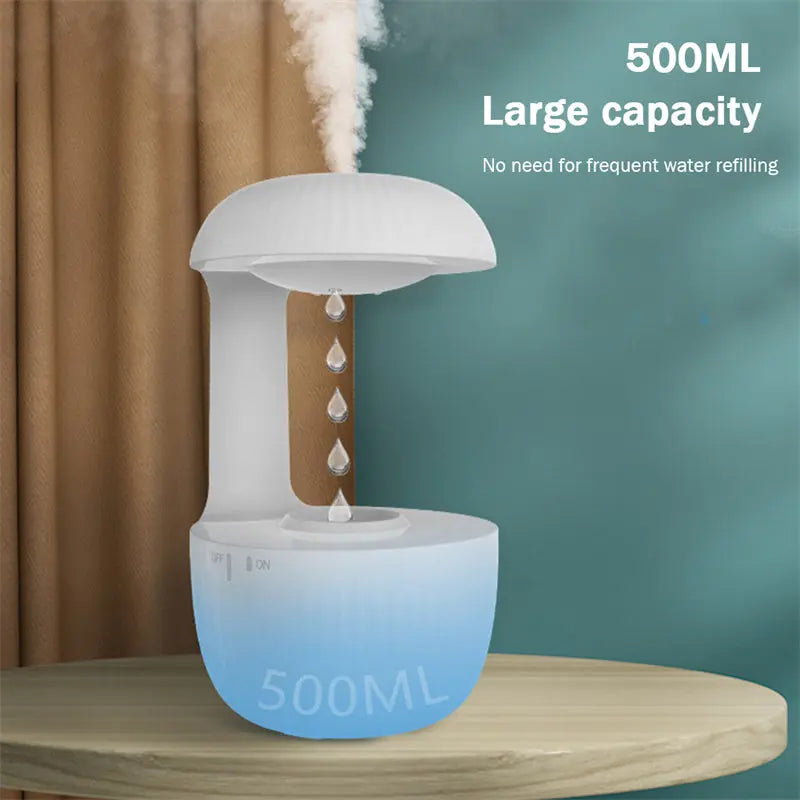 NEW Anti-Gravity Levitating Humidifier - Whisper-Quiet Water Drop Technology velvet vial