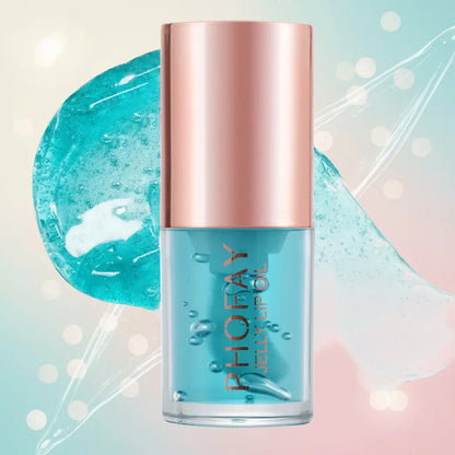 PHOFAY Jelly Lip Oil - Hydrating High-Shine Lip Treatment velvet vial