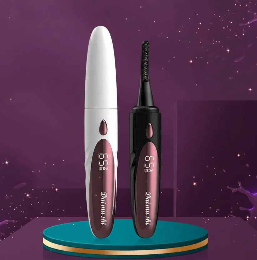 Heated Electric Eyelash Curler - USB Rechargeable velvet vial