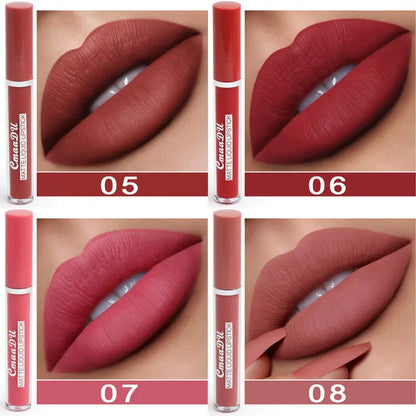 Long-Wear Waterproof Matte Lipstick - Non-Transfer Formula velvet vial