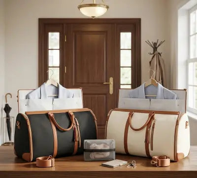 Large Capacity Waterproof Travel Duffle Bag – Women's Folding Suit Bag