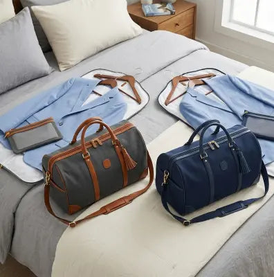 Large Capacity Waterproof Travel Duffle Bag – Women's Folding Suit Bag