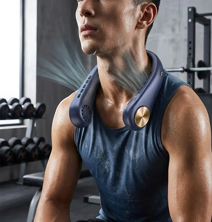 Bladeless Neck Fan — Hands-Free Portable Cooler with Rechargeable Battery