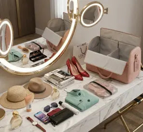 Large Capacity Waterproof Travel Duffle Bag – Women's Folding Suit Bag