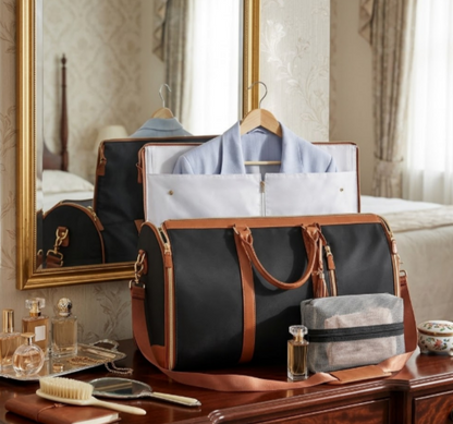 Large Capacity Waterproof Travel Duffle Bag – Women's Folding Suit Bag