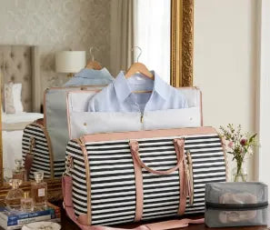 Large Capacity Waterproof Travel Duffle Bag – Women's Folding Suit Bag