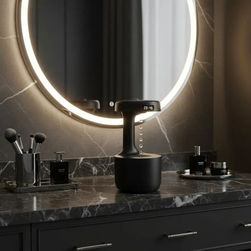 Humidificador levitante antigravedad: tecnología de gotas de agua silenciosa