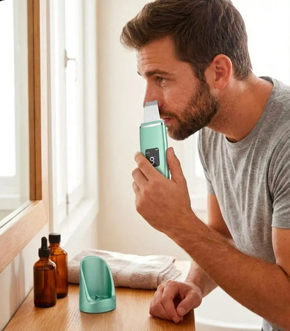 Ultrasonic Skin Scrubber - Deep Pore Cleansing & Exfoliation Tool