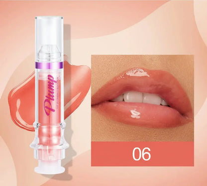 Lip Plumping Gloss - Spicy Honey Mirror Shine Liquid Lipstick velvet vial