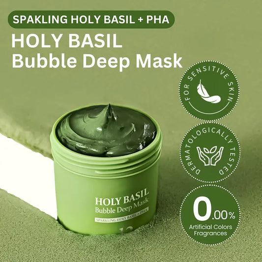 Carbonated Bubble Clay Mask - Deep Cleansing & Exfoliating Treatment velvet vial