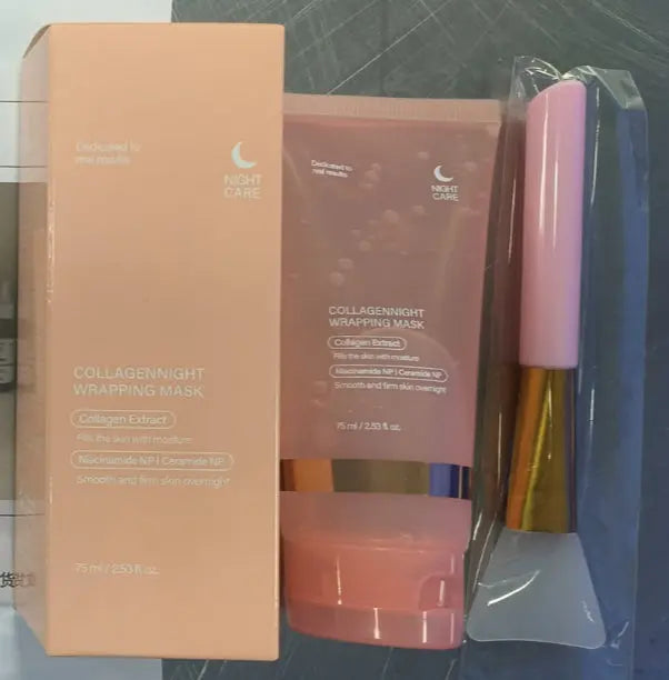 Collagen Peel-Off Night Mask - Firming & Anti-Wrinkle Treatment velvet vial