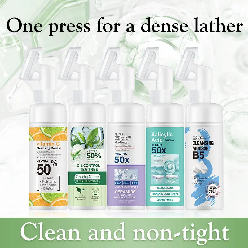 Oil Control Foam Cleanser - Gentle Cleansing Mousse velvet vial