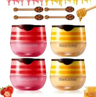Propolis Honey Lip Mask - Overnight Hydration Treatment velvet vial