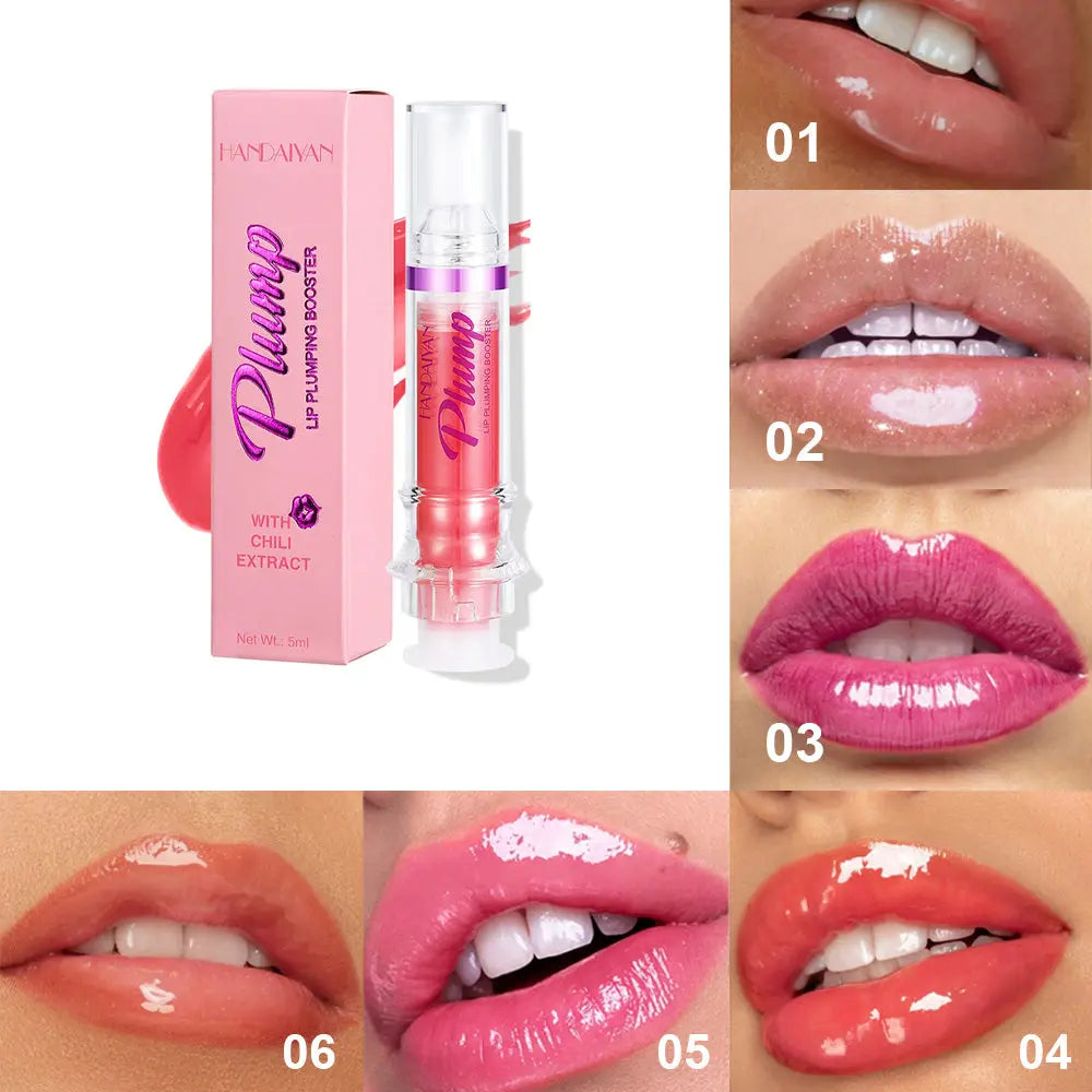 Lip Plumping Gloss - Spicy Honey Mirror Shine Liquid Lipstick velvet vial