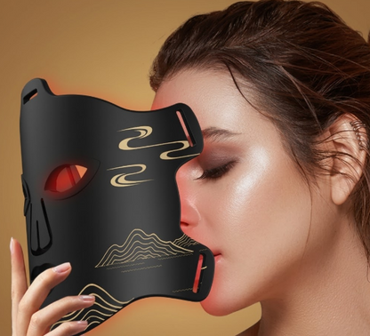 Mascarilla de belleza con luz LED: luz profesional de 7 colores para el antienvejecimiento y el rejuvenecimiento de la piel.