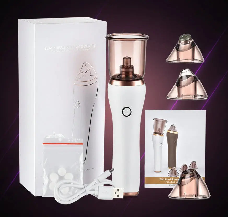 4-in-1 Blackhead Remover - Guasha Cupping Facial Pore Cleansing Device velvet vial